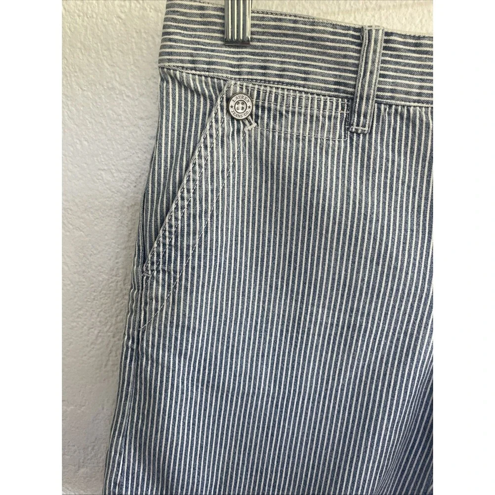 Lauren Jeans Co Ralph Lauren Striped‎ Denim Shorts Womens Size 4